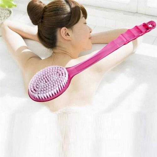 Skinly Friendly Bath Brush 2Pcs/Lot Plastic Handle Back Scrubber Shower Body Massager Bathing Skin Cleaning Tools