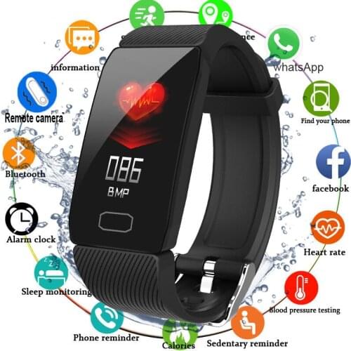 2020 Smart Bracelet Men Women Heart Rate Monitor Fitness Bracelet Pressure Measurement Sport Tracker Smart Watch Bracelet Band