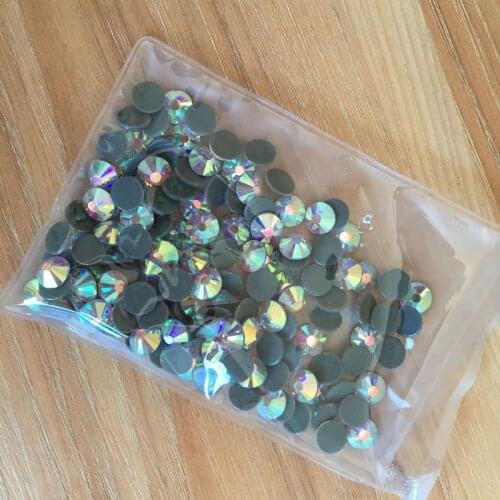 SS40 144PCS/BAG Crystal AB DMC HotFix FlatBack Rhinestones Crystal Hot Fix glitters iron-on garment shoes crystal stone
