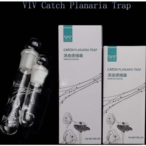 VIV Glass Catch Planarian leech Trap for Fish Plant Shrimp tanks Aquarium 11cm 14cm two choice CLEAN WATER
