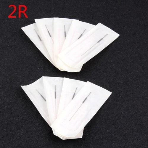 YILONG 100pcs/lot 2RL Disposable Supply Sterilized Professional Needle For Eyebrow Pen Machine Permanent Makeup Kit tattoo