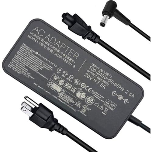 20V 7.5A 150W AC adapter Charger compatible with Asus Rog G531GT G731GT FX505GT FX705GT FX505DD FX505DT FX505DU FX705DD FX705DT