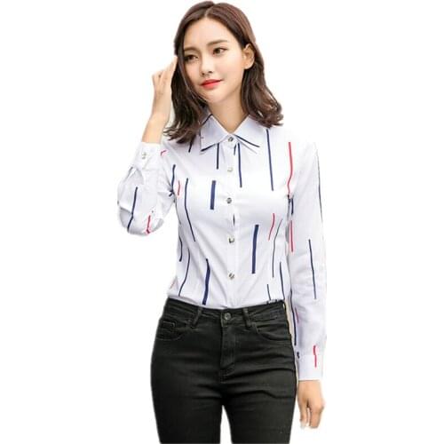 2019 Spring work Shirt Women Blouse Long Sleeve blouses Shirts Dot Blusas Femininas Womens business wear Tops