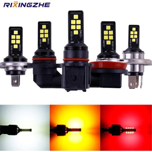 1PC H16 5202 H11 H8 H4 H1 H3 H7 9005 9006 HB4 HB3 P13W 3030 Chips Fog Lights Bulb Car Driving Light Foglamps Auto Leds Lamp 12v