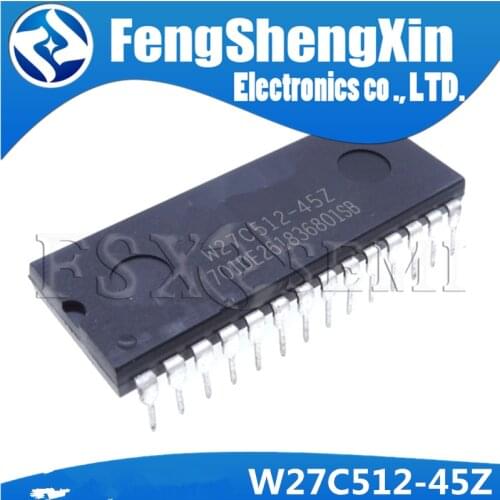 1pcs W27C512-45Z DIP-28 W27C512 W27C51-45 ELECTRICALLY ERASABLE EPROM IC