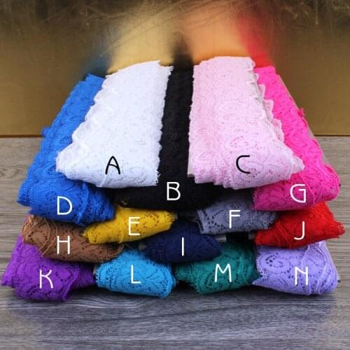 50 yards/ lots 3.5 cm lace elastic strech for headwear hair apparel accessories DIY
