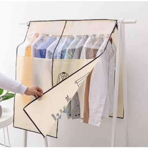 Clothes Hanging Dust Cover Dress Suit Coat Storage Bag Case Organizer Wardrobe Dress Clothing Hanging Dust Cover