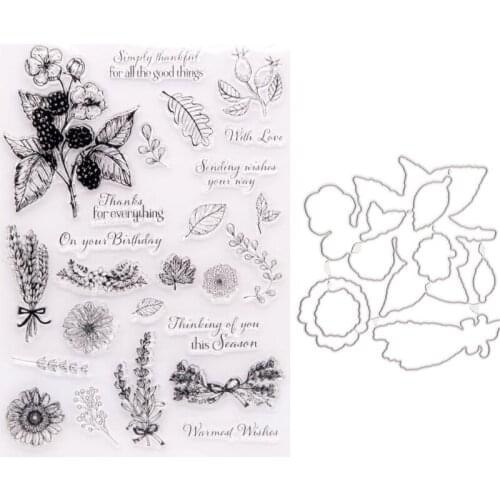Wheat Flower Silicone Clear Seal Stamp DIY Scrapbooking Embossing Photo Album 896A