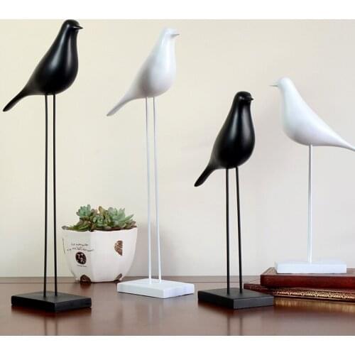 European Housing Institute Decoration Offices Birds Statue Decor Ornament Crafts Sculpture Office Desktop Pictures