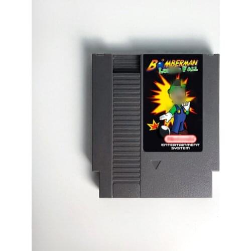 Bomberman Luigis Fall - Game Cartridge For NES Console 72 Pins 8bit
