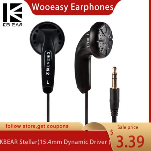KBEAR Stellar 15.4mm Dynamic Driver Unit HIFI Earphone Japanese PPS Flat Earplug Earbud Bass DJ Music Headset KBEAR KS2 KB04