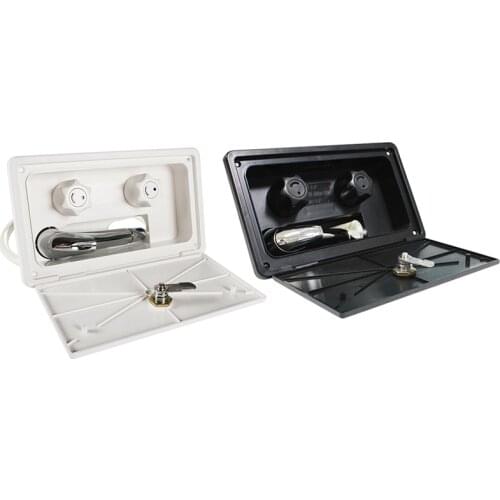 RV Exterior Shower Box Kit with Lock Boat Marine Camper Motorhome Caravan for RV Boat