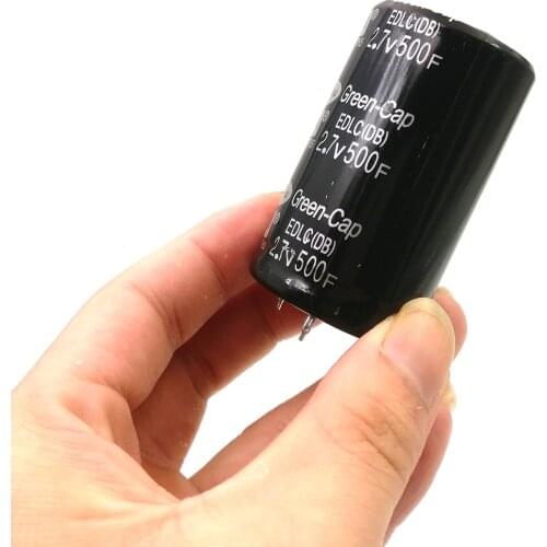 1PCS Farad Capacitor 2.7V 500F 35 * 60mm Supercapacitor Drops Automotive Capacitor through Universal Orifice