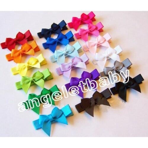 Mini bow 200pcs/lot Tiny Clip,simply Hair Clip,kids Mini Hair Bow Mixed hair accessories kids FJ3212