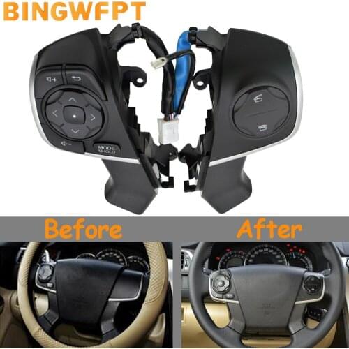 Car steering wheel multi-function remote buttons For Toyota Camry (HYBRID) ACV51 ASV5 AVV50 GSV50