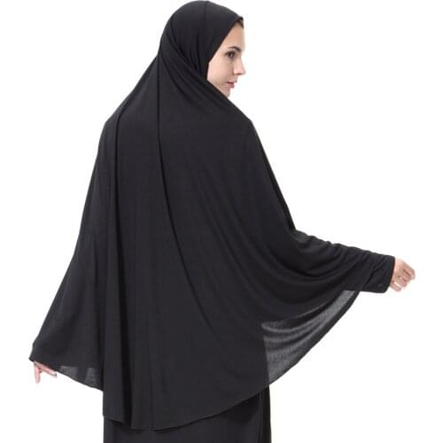 Muslim Women Full Cover Hooded Abaya Long Maxi Dress Islam Prayer Robe Kaftan Jilbab Arabic Ramadan Solid Color Worship Service