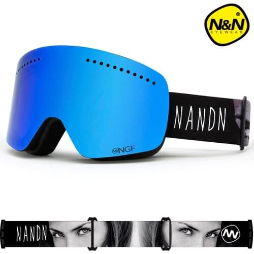 NANDN SNOW ski goggles double layers UV400 anti-fog big ski mask glasses skiing men women snowboard goggles