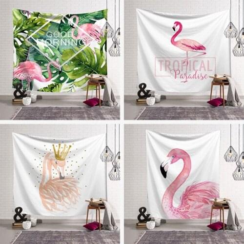 Printed flamingo tapestry 12 kinds hanging wall decor cute 3D polyester carpet tapetries