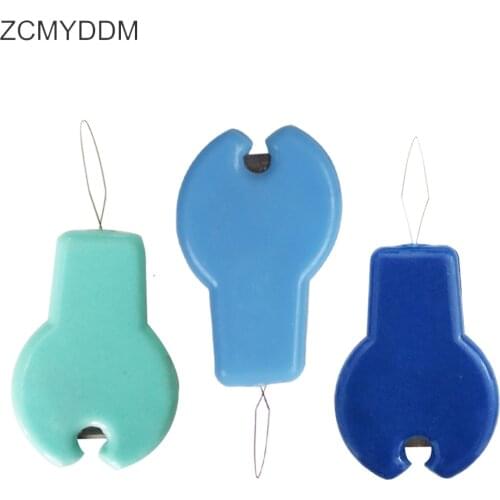 ZCMYDDM 3pcs Multi-Function Sewing Needle Threader with Cutter for Needlework Cutting Knife Line DIY Sewing Supplies