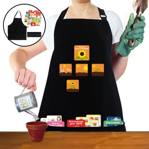 DIY Story Teaching Apron for Teachers Interesting Teaching Cards Display Educational Toys for Children