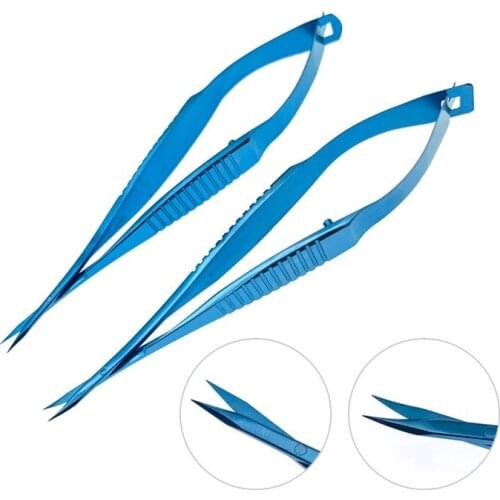Ophthalmic Iris Scissors Sharp Tips ophthalmic Surgical Instrument Double eyelid scissors