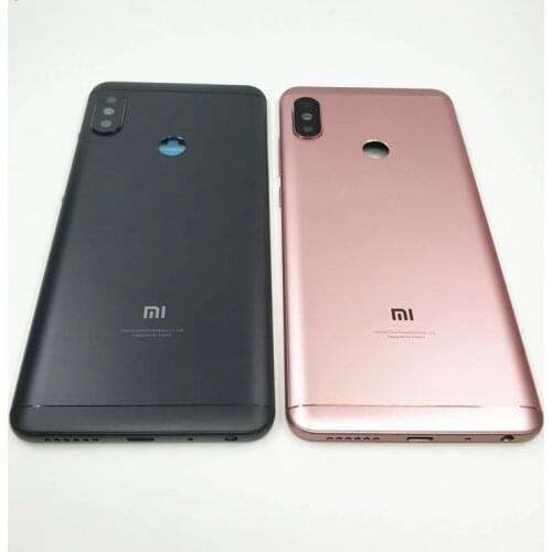 Original Battery Back Cover For Xiaomi Redmi Note5 Back Housing Rear Door Case Redmi Note 5 pro Power Volume Buttons+Camera Lens