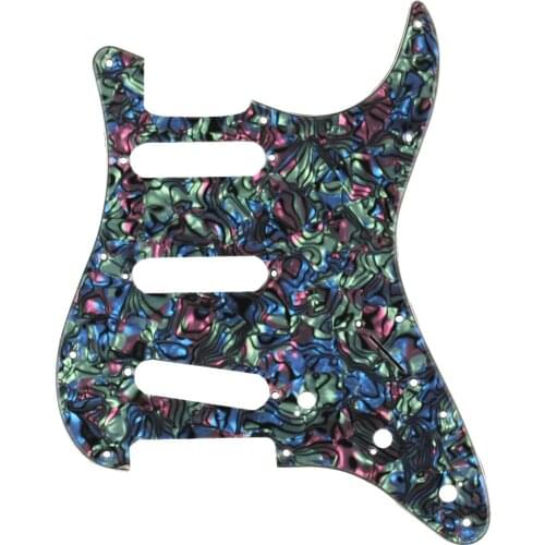 Pickguard 11 Screw Holes 3 Pickup Holes Guitar Scratch Plate for Electric Guitars SSS