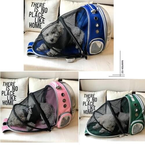 Portable Pet Cat Backpack Foldable Multi-Function Pet Dog Carrier Bag Large Space Capsule Bubble Shoulder Pet Backpack Tent Cage