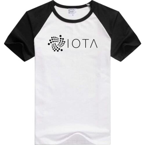 Crypto Iota Logo short sleeve casual Men Women T-shirt Comfortable Tshirt Cool Print Tops Fashion Tees GA843