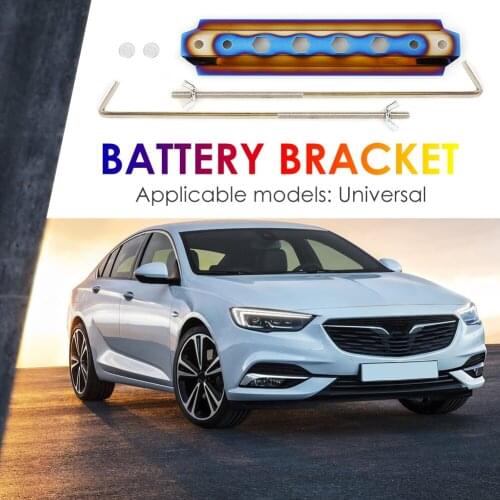 Practical Burnt Blue Billet Aluminum Car Auto Battery Tie Down Mount Bracket Multi-functional Durable Classic Holder Bar
