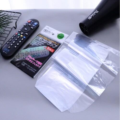 10Pcs Transparent heat shrinkable film Video TV Air Condition Remote Cover Case Storage Bags Protector Dust Proof Waterproof