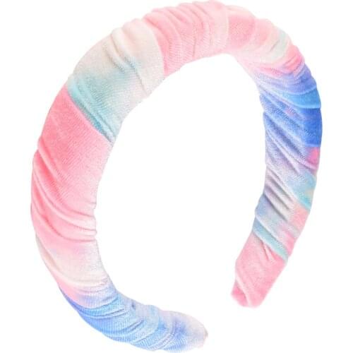 Vintage Velvet Dry Tie Head Bands for Women Fashion Hairbands Winter Thick Sponge Turban Cute Korean Washing Hair Accessories