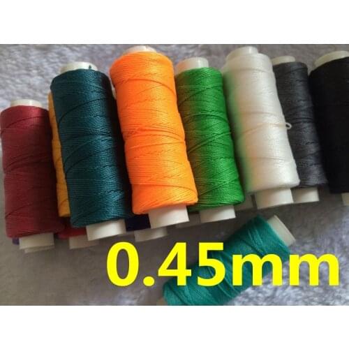 JH001 0.45mm 50 meters Waxed Thread Sting for Leather Sewing, Waxed Leather String Thread