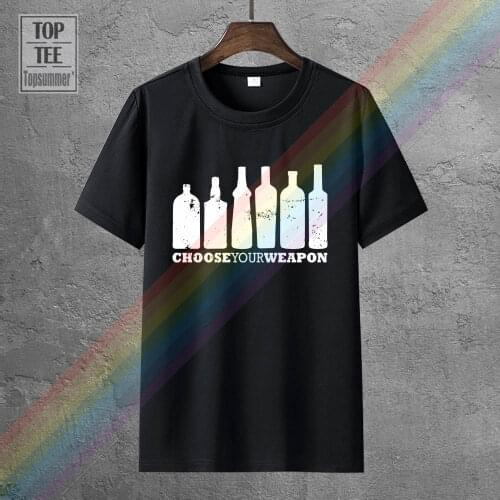 Choose Your Weapon Ii T Shirt Bier Beer Cerveza Fun Drinker Bar Fly Alcohol