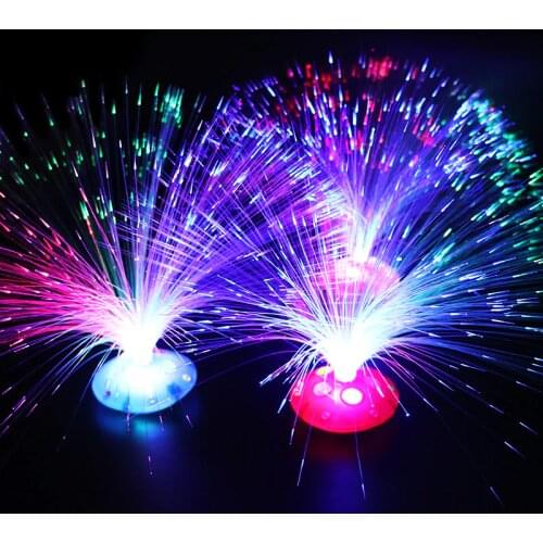 Stars Shine In The Dark Kids Toy Night 1PCS Color Optical Fiber Yarn Glowing Toys Flash LED Lights Glow In The Dark Kids Toys E