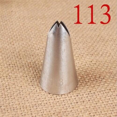 #113 Large Size Leaf Piping Nozzle Icing Tip Pastry Tips Cup Cake Decorating Baking Tools Bakeware Create Leaves