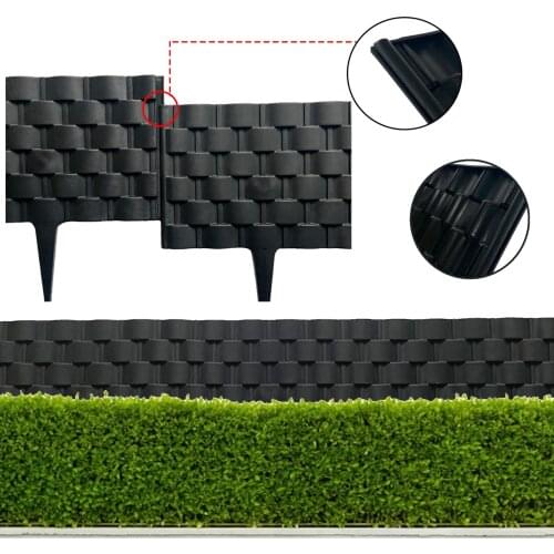 2Pcs Decorative Garden Wedding Fencing Rattan Effect Edging Can Be Spliced Design For Protect The Plants And Flowers