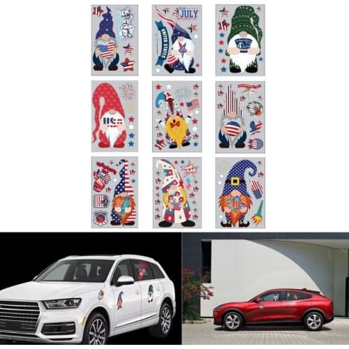 4th of July Window Decor Wall Decals Personalized Design Stickers Suitable for Home Auto Decorations
