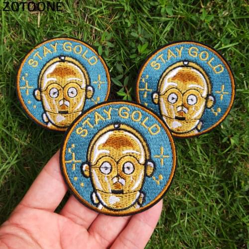 Alien Patcher Applique Embroidery For Clothes Sweater T-shirt Sew-On Iron-On Sticker DIY Animals Badges Clothes Decoration F