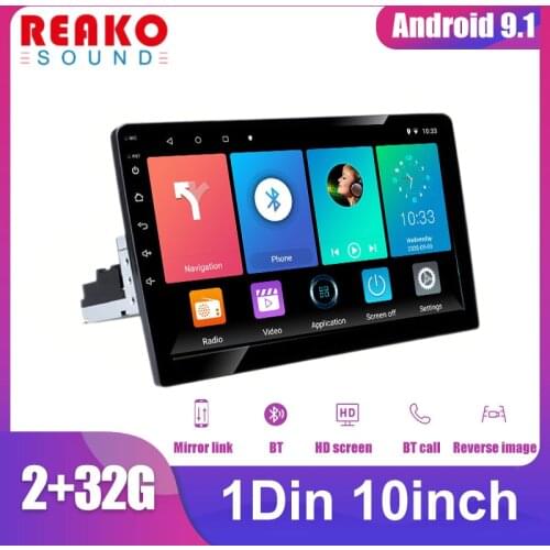 REAKOSOUND 1Din Car Multimedia Player Autoradio Stereo Video 10'' Touch Screen GPS WiFi For Auto Radio Backup Camera MP5 Player