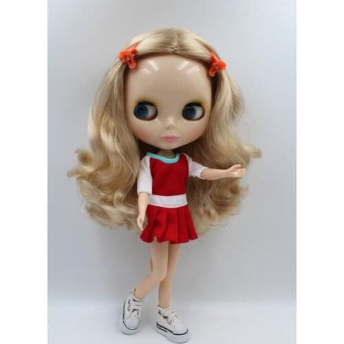 Free Shipping big discount RBL-315 DIY Nude Blyth doll birthday gift for girl 4colour big eyes doll with beautiful Hair cute toy