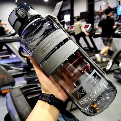 Large Water Bottle Outdoor Plastic Portable Sport Gym Water Bottle Clear Reusable Travel Bicycle Bouteille Home Garden XX60WB