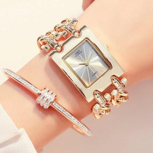 G&D Women Wristwatches Quartz Watch Gold Relogio Feminino Dress Watch Relojes Mujer Saat Gifts Original Clock Female Jelly Clock