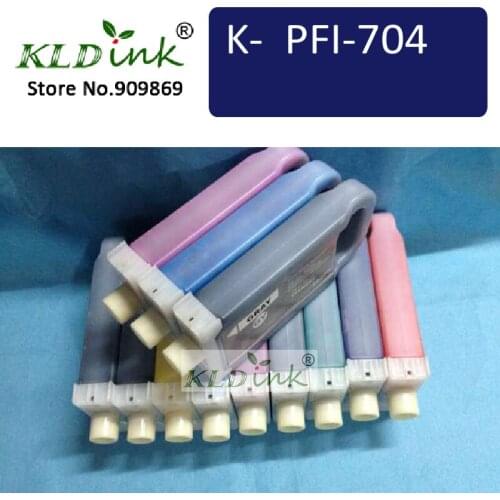 [KLD Inkjets]Ink Tank PFI-704 PFI704 (12 Pack/set) is compatible with Canon ipf8300 ipf8300s [With chips and ink]
