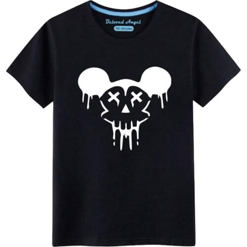 Beloved Angel Luminous Children T-Shirts Kids Hip Hop Summer Short Sleeve Girls Tee Shirt O-Neck Casual Boys Tshirt Cosplay Tops