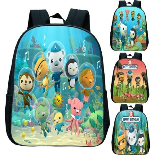 The Octonauts Backpack for Kids Toddler School bag Boys Girls Cartoon Bookbag Babies Travel Rucksack Children Small Knapsack