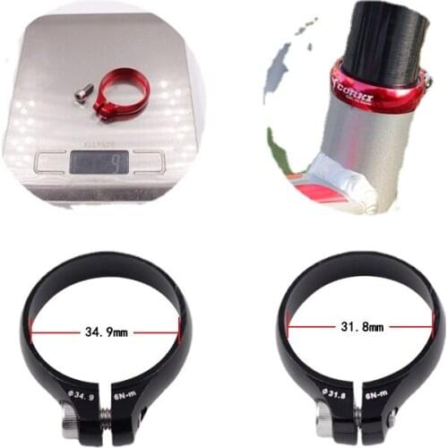 Road Bicycle Seat Post Fixed Clamp Aluminum Alloy Lock Seat Clamp Mountain Bike Seat Tube Lock Buckle 31.8 34.9