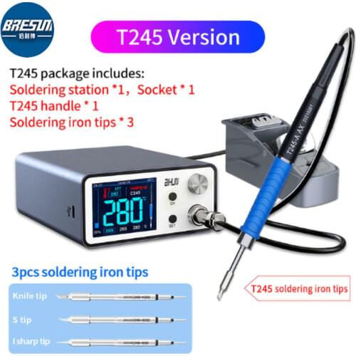 AIXUN JCID Intelligent Soldering Station T3A For T12/T245/936A Handle T3B C210 115 Motherboard Repai Electric Iron Welding Set