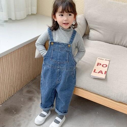 Summer Baby Clothes Children Overalls 20201 Spring And Autumn Boys And Girls Baby All-Match Casual Jeans Baby Clothes For Girls