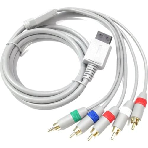 Component Audio Video Cable Compatible with Wii Replacement 5 RCA Video Stereo Audio AV Cable to HDTV EDTV 6 Feet